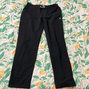 Figs Black Scrub Pants cargo size medium